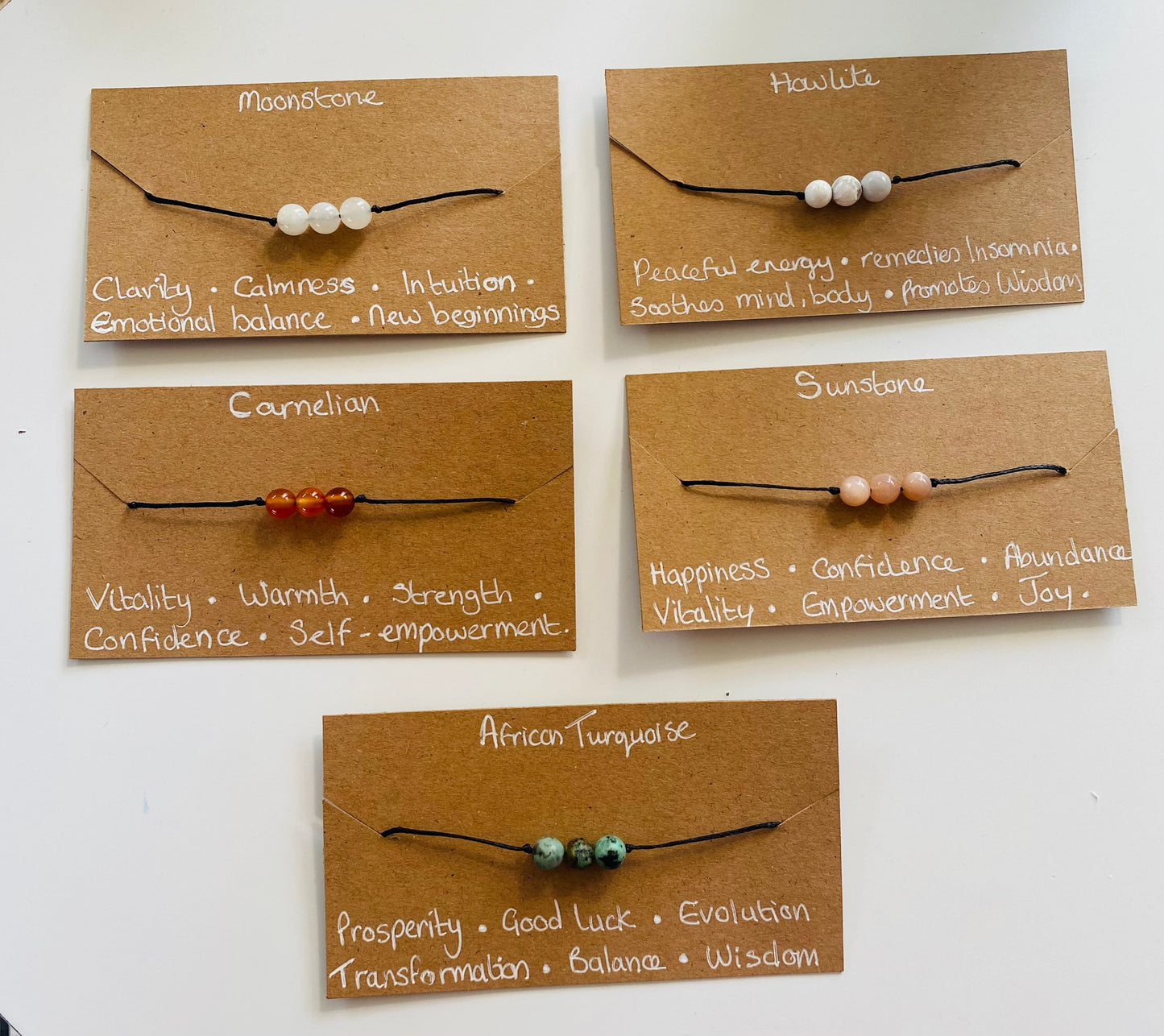 Carnelian Wish bracelet (Round beads)